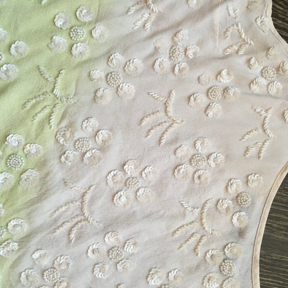 Glassons Ombre Green Beaded Tank - Sz. M - Picture 4 of 5